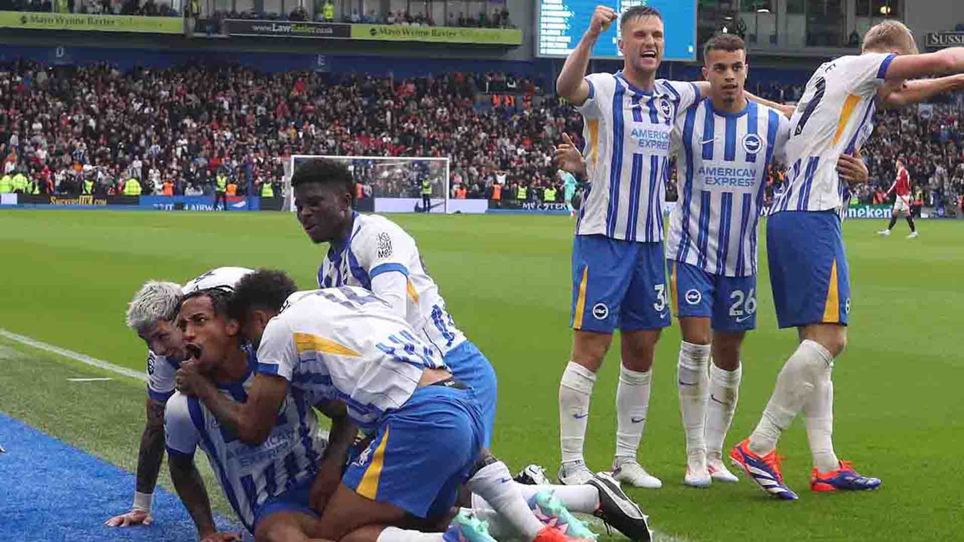 Brighton & Hove Albion Tundukkan Tottenham Hotspur di Tottenham Hotspur Stadium